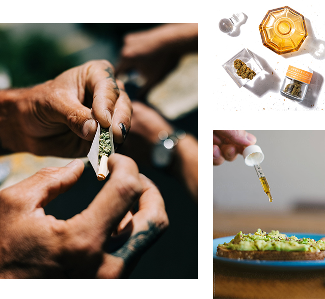 Rolling cannabis, cannabis oil